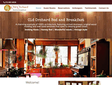 Tablet Screenshot of oldorchardbedandbreakfast.com